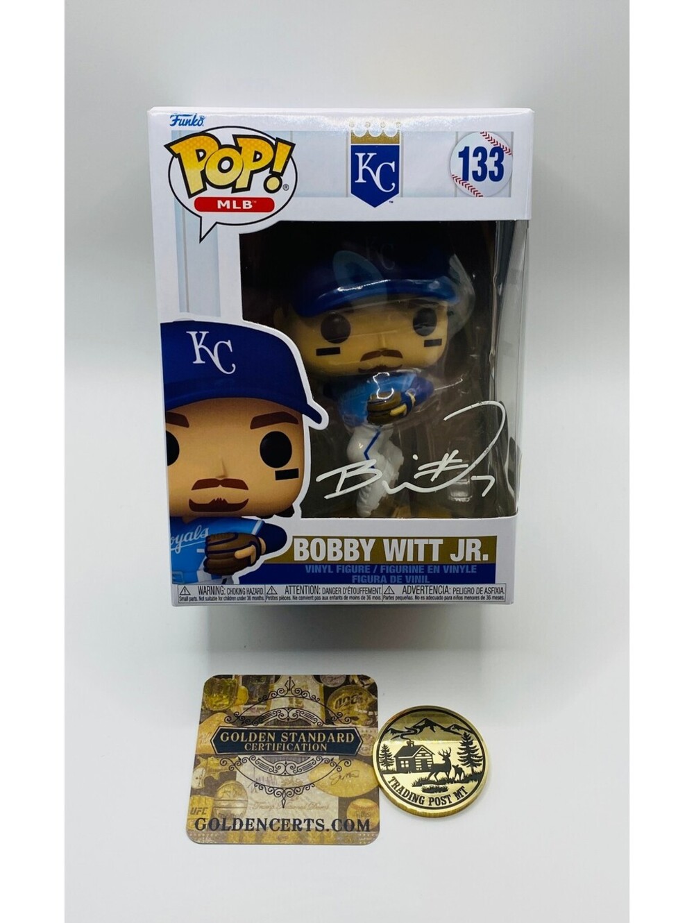 Bobby Witt Jr. Signed Funko In Case With COA (203061)